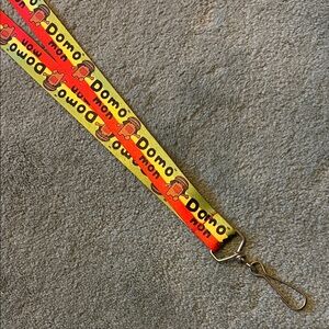 Vintage Y2K Rasta Reggae Dreadlocks Domo Mon Yellow Red Green Striped Lanyard